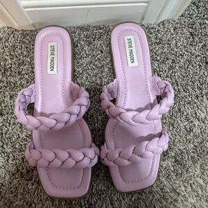 Steve Madden Women's Braided Lavender Sandals